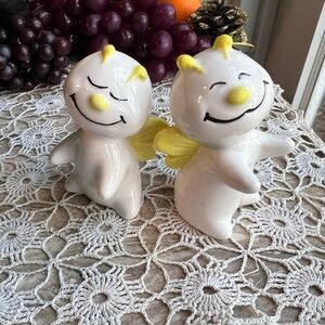 Ceramic Bugs or Angels Salt and Pepper Shakers new without tag